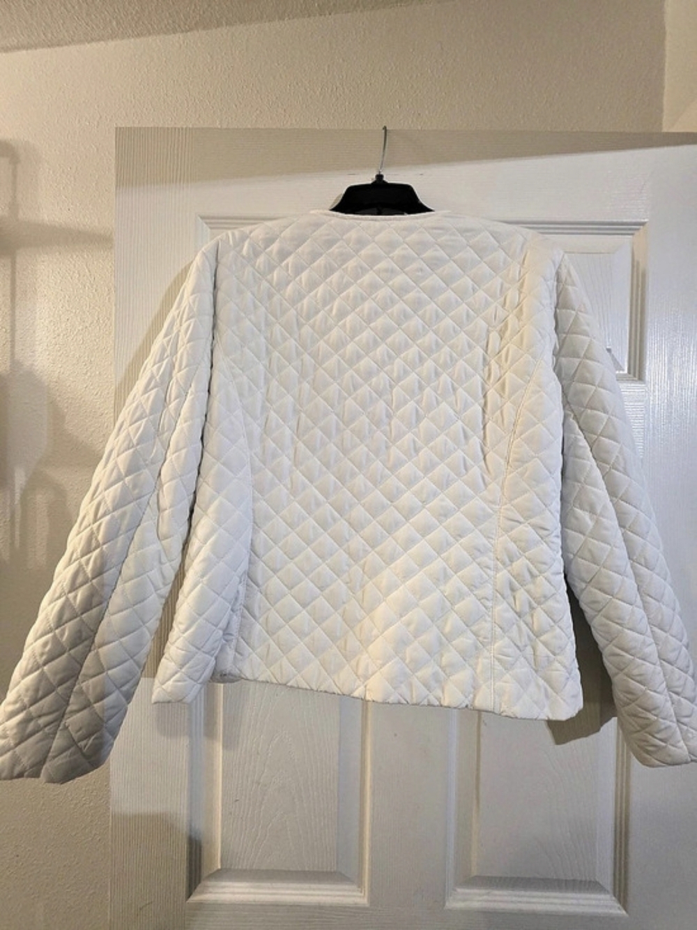 Ruby Rd Quilted Jacket in White Size 14 - Picture 10 of 10